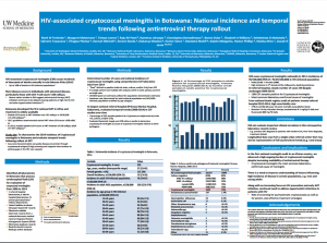 HIV-associated cryptococcal meningitis in Botswana