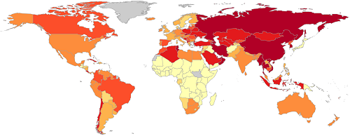 rVVC map worldwide